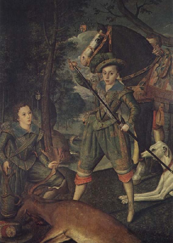 Robert Peake the Elder Henry Frederick,Prince of Wales and Sir John Harrington Sweden oil painting art